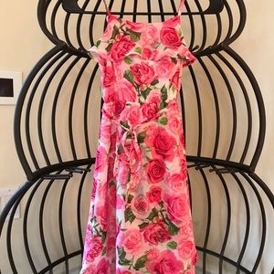 Girls pink summer dress size 5/6 small